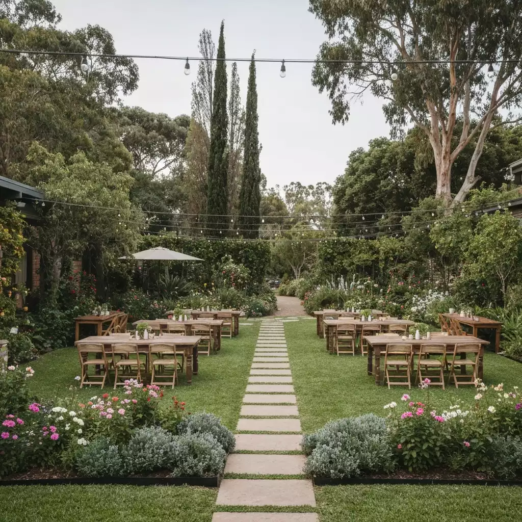 Outdoor event space at Avocados Perth