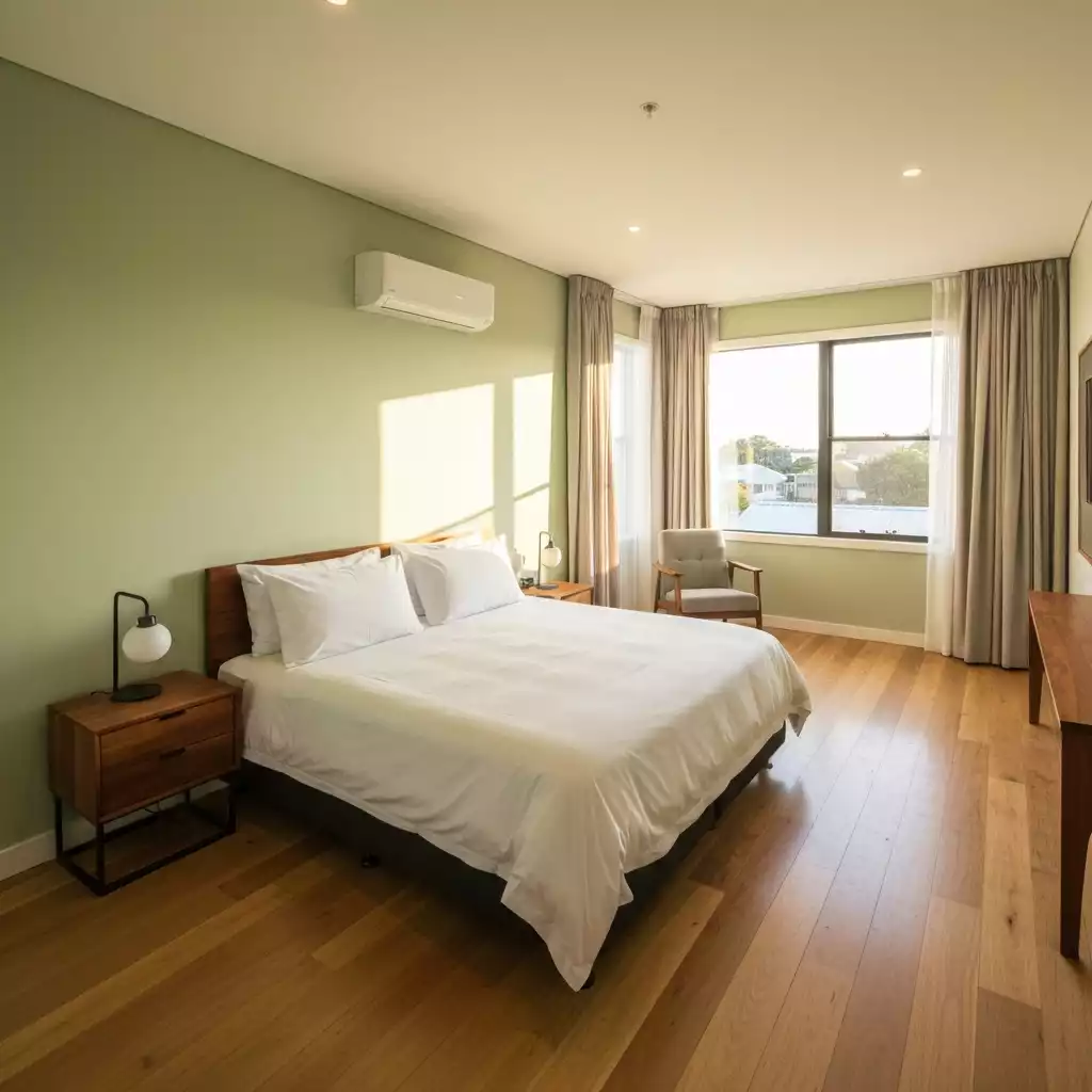 Comfortable room interior at Avocados Perth